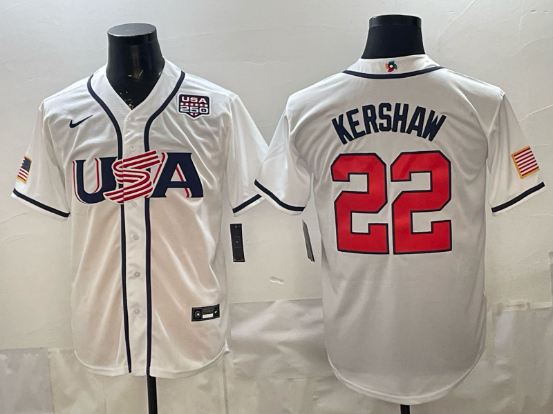 Men 2026 World cup white MLB Nike jersey 0045